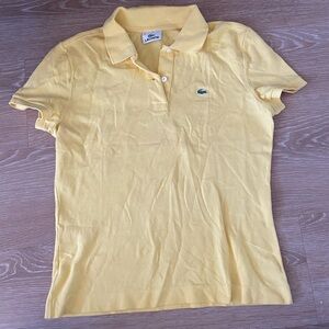 Lacoste vintage Women's yellow Polo Shirt